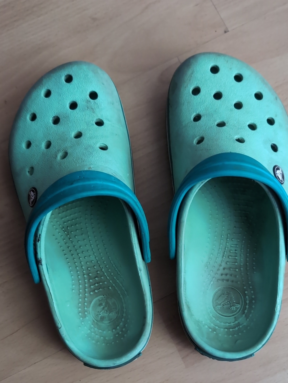 Crocs Teal Slip-On Clogs